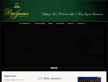 Tablet Screenshot of betzjewelers.com